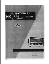 Load image into Gallery viewer, NATIONAL NC-60 INSTRUCTION MANUAL BOOK IN ENGLISH RECEIVER
