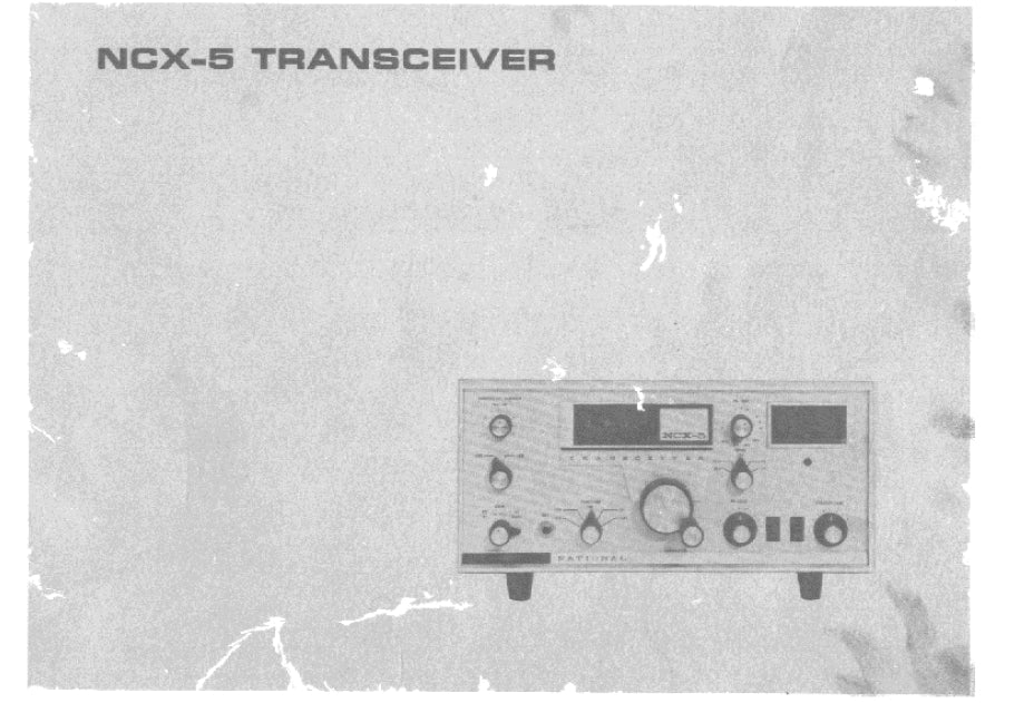 NATIONAL NCX-5 SERVICE MANUAL IN ENGLISH TRANSCEIVER