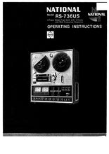 Load image into Gallery viewer, NATIONAL RS-736US OPERATING INSTRUCTIONS IN ENGLISH 4 TRACK STEREO TAPE DECK
