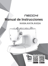 Load image into Gallery viewer, NECCHI K408A K417A K432A MANUAL DE INSTRUCCIONES ESPANOL MAQUINA DE COSER

