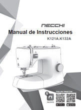 Load image into Gallery viewer, NECCHI K121A K132A MANUAL DE INSTRUCCIONES ESPANOL MAQUINA DE COSER
