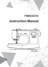 Load image into Gallery viewer, NECCHI NC-102D INSTRUCTION MANUAL ENGLISH SEWING MACHINE
