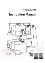 Load image into Gallery viewer, NECCHI NL11C INSTRUCTION MANUAL ENGLISH SEWING MACHINE
