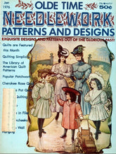 Load image into Gallery viewer, OLDE TIME NEEDLEWORK 1-76 SEWNG BOOK ENGLISH PATTERNS AND DESIGNS
