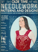 Load image into Gallery viewer, OLDE TIME NEEDLEWORK 3-74 SEIWNG BOOK ENGLISH PATTERNS AND DESIGNS
