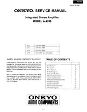 Load image into Gallery viewer, ONKYO A-8700 SERVICE MANUAL IN ENGLISH INTEGRATED STEREO AMPLIFIER
