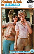 Load image into Gallery viewer, PATONS 425 KNITTING BOOK ENGLISH SPRING AFFAIR IN AZALIA KNITTING PATTERNS
