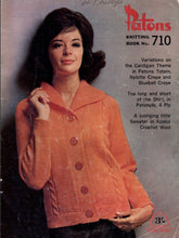 Load image into Gallery viewer, PATONS 710 KNITTING BOOK ENGLISH VARIATIONS ON THE CARDIGAN THEME KNITTING PATTERNS

