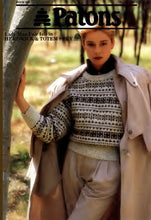 Load image into Gallery viewer, PATONS 832 KNITTING BOOK ENGLISH LADY/MAN FAIR ISLE IN HERDWICK &amp; TOTEM 8 PLY KNITTING PATTERNS
