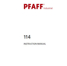 Load image into Gallery viewer, PFAFF 114 INSTRUCTION MANUAL BOOK IN ENGLISH SEWING MACHINE
