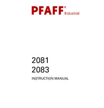 Load image into Gallery viewer, PFAFF 2081 2083 INSTRUCTION MANUAL BOOK IN ENGLISH SEWING MACHINE
