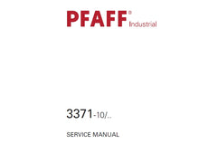 Load image into Gallery viewer, PFAFF 3371-10/ SERVICE MANUAL BOOK IN ENGLISH SEWING MACHINE
