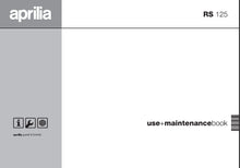 Load image into Gallery viewer, PIAGGIO APRILIA RS125 2002 USE AND MAINTENANCE BOOK ESPANOL MOTOCICLETA
