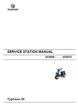 Load image into Gallery viewer, PIAGGIO GILERA TYPHOON 50 2008 SERVICE STATION MANUAL IN ENGLISH SCOOTER
