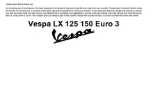 Load image into Gallery viewer, PIAGGIO VESPA LX125 LX150 EURO 3 2007 OPERATION AND MAINTENANCE ENGLISH SCOOTER
