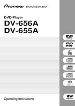 Load image into Gallery viewer, PIONEER DV-656A DV-655A OPERATING INSTRUCTIONS ENGLISH DVD PLAYER
