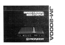 Load image into Gallery viewer, PIONEER GM-2000A OWNERS MANUAL MODE D'EMPLOI ENGLISH FRANCAIS AMPLIFIER
