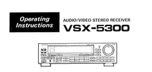 Load image into Gallery viewer, PIONEER VSX-5300 OPERATING INSTRUCTIONS ENGLISH AV STEREO RECEIVER
