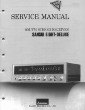 Load image into Gallery viewer, SANSUI 8-DELUXE SERVICE MANUAL BOOK IN ENGLISH STEREO RECEIVER
