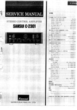 Load image into Gallery viewer, SANSUI C-2301 SERVICE MANUAL ENGLISH STEREO CONTROL AMPLIFIER
