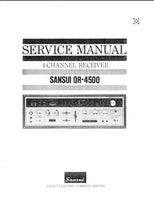 Load image into Gallery viewer, SANSUI QR-4500 SERVICE MANUAL ENGLISH 4 CHANNEL RECEIVER
