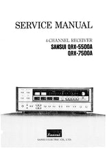 Load image into Gallery viewer, SANSUI QRX-5500A QRX-7500A SERVICE MANUAL ENGLISH 4 CHANNEL RECEIVER
