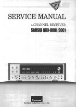 Load image into Gallery viewer, SANSUI QRX-8001 QRX-9001 SERVICE MANUAL ENGLISH 4 CHANNEL RECEIVER
