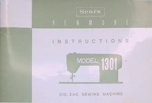 Load image into Gallery viewer, KENMORE 1301 INSTRUCTION MANUAL ENGLISH SEWING MACHINE
