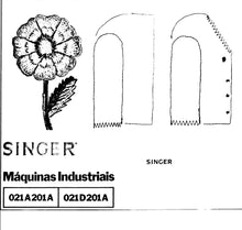 Load image into Gallery viewer, SINGER 021A201A 021D201A MANUAL DE INSTRUCOES PT MAQUINAS COSTURA INDUSTRIAIS
