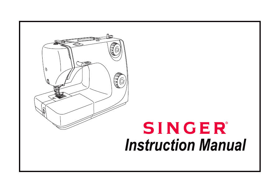 SINGER 1108 8280 INSTRUCTION MANUAL ENGLISH SEWING MACHINE – THE MANUAL ...