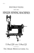 Load image into Gallery viewer, SINGER 114W120 114W121 INSTRUCTIONS ENGLISH SEWING MACHINES
