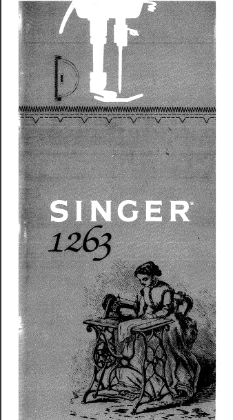 SINGER 1263 INSTRUCTION BOOK ENGLISH SEWING MACHINE