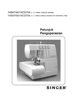 Load image into Gallery viewer, SINGER 14SH744 14SH754 PETUNJUK PENGOPERASIAN INDONESIAN SEWING MACHINE
