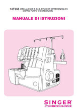Load image into Gallery viewer, SINGER 14T968DC MANUALE DI ISTRUZIONI ITALIANO SEWING MACHINE
