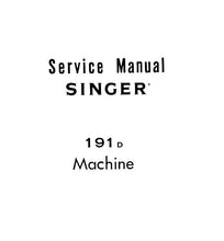 Load image into Gallery viewer, SINGER 191D SERVICE MANUAL ENGLISH SEWING MACHINE
