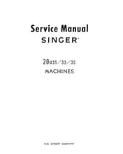 Load image into Gallery viewer, SINGER 20U31 20U33 20U35 SERVICE MANUAL ENGLISH SEWING MACHINE
