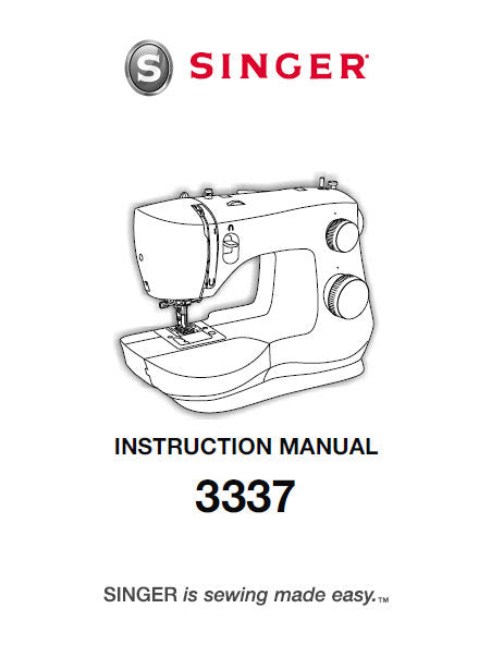 SINGER 3337 INSTRUCTION MANUAL ENGLISH ESPANOL FRANCAIS SEWING MACHINE