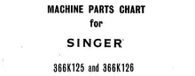 Load image into Gallery viewer, SINGER 336K125 336K126 LIST OF PARTS ENGLISH SEWING MACHINE
