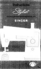 Load image into Gallery viewer, SINGER 413 INSTRUCTION MANUAL ENGLISH SEWING MACHINE
