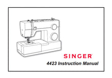 Load image into Gallery viewer, SINGER 4423 INSTRUCTION MANUAL ENGLISH SEWING MACHINE
