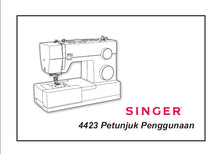 Load image into Gallery viewer, SINGER 4423 PETUNJUK PENGGUNAAN INDONESIAN SEWING MACHINE
