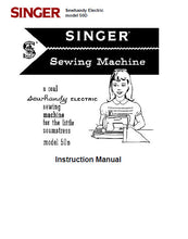 Load image into Gallery viewer, SINGER 50D INSTRUCTIONS FOR USING AND ADJUSTING ENGLISH SEWHANDY ELECTRIC SEWING MACHINE
