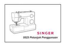 Load image into Gallery viewer, SINGER 5523 PETUNJUK PENGGUNAAN INDONESIAN SEWING MACHINE
