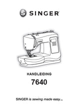 Load image into Gallery viewer, SINGER 7640 CONFIDENCE HANDLEIDING NL SEWING MACHINE
