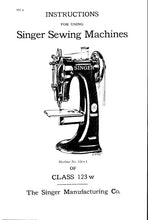 Load image into Gallery viewer, SINGER CLASS 1234W INSTRUCTIONS ENGLISH SEWING MACHINES
