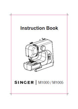 Load image into Gallery viewer, SINGER M1000 M1005 INSTRUCTION BOOK ENGLISH SEWING MACHINE

