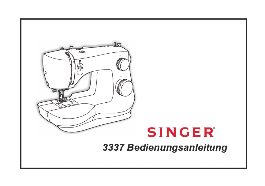 SINGER 3337 SIMPLE BEDIENUNGSANLEITUNG DEUTSCH NAHMASCHINE