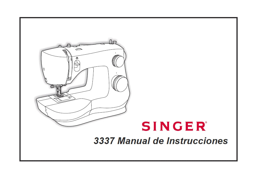 SINGER 3337 SIMPLE MANUAL DE INSTRUCCIONES ESP MAQUINA DE COSER