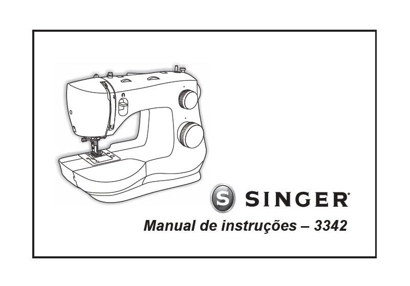 SINGER 3342 FASHION MATE MANUAL DE INSTRUCOES PT MAQUINA DE COSTURA