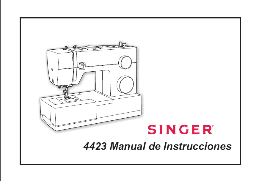 SINGER 4423 MANUAL DE INSTRUCCIONES ESP MAQUINA DE COSER